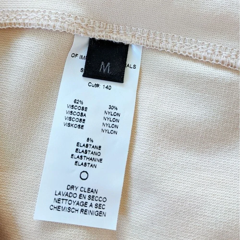Getting Back To Square One Revolve Mini Skirt Peach Nude Medium Office Work NWT